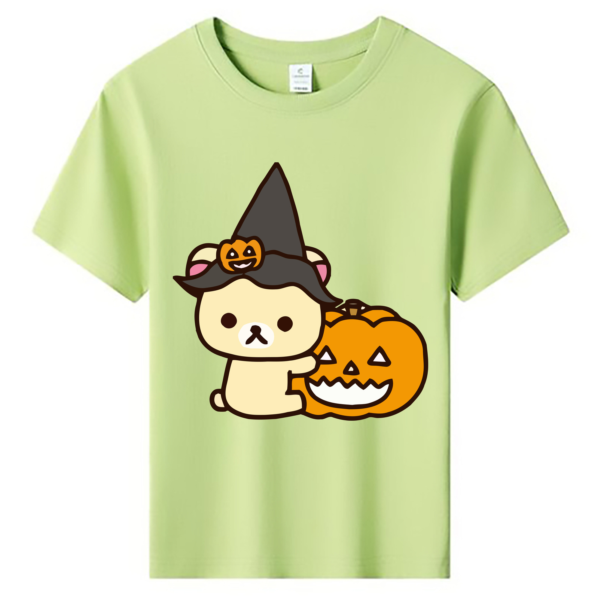 （画像用） リラックマ リラックマ キイロイトリ Rilakkuma Korilakkuma Kiiroitori 綿100％キッズTシャツ（フロントプリント）